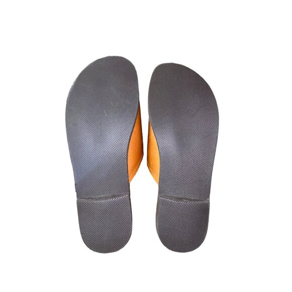 Mykonos Pool Slide Sandals Mens 9 Used Light Brown Leather 2289022451 - Picture 6 of 11